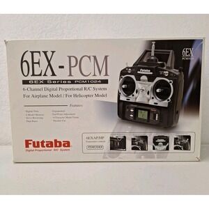 Futaba 6EX-PCM R/C PCM1024 6-Channel System for Airplane or Helicopter Powers On